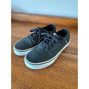 Kids Vans Off The Wall Black Sneakers Boys Size 1